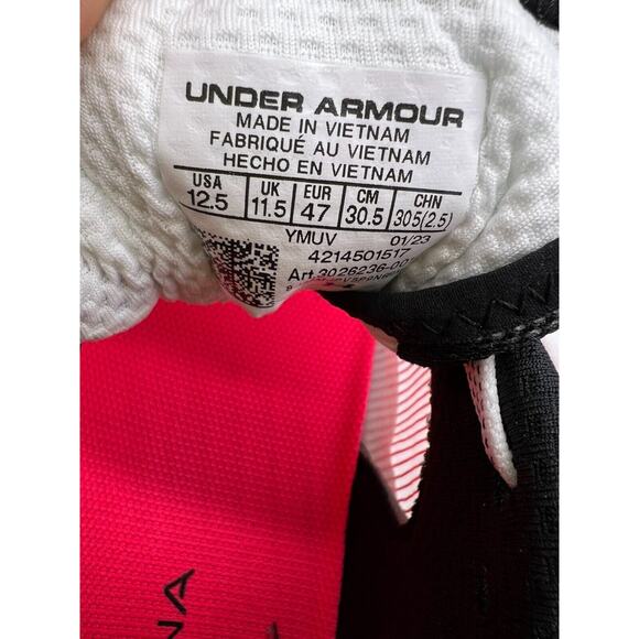 Under Armour HOVR Machina 3 Low Breeze Black Pink Men\'s 3026236-001 Size 12.5 main image 8